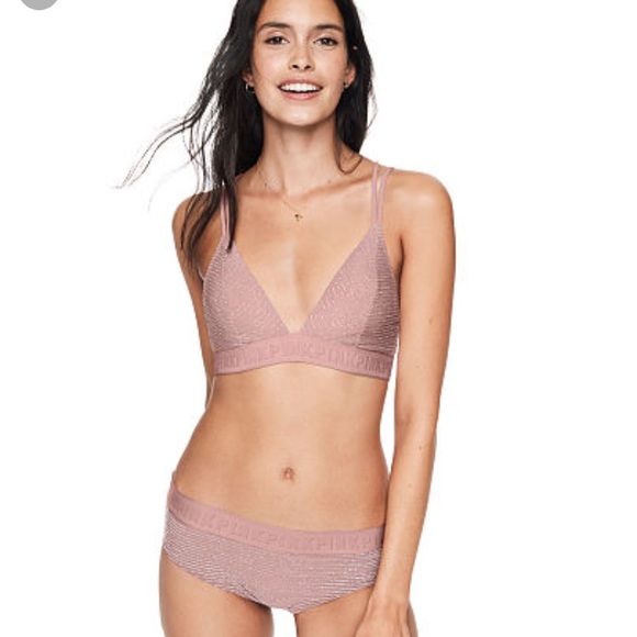 shiny bralette